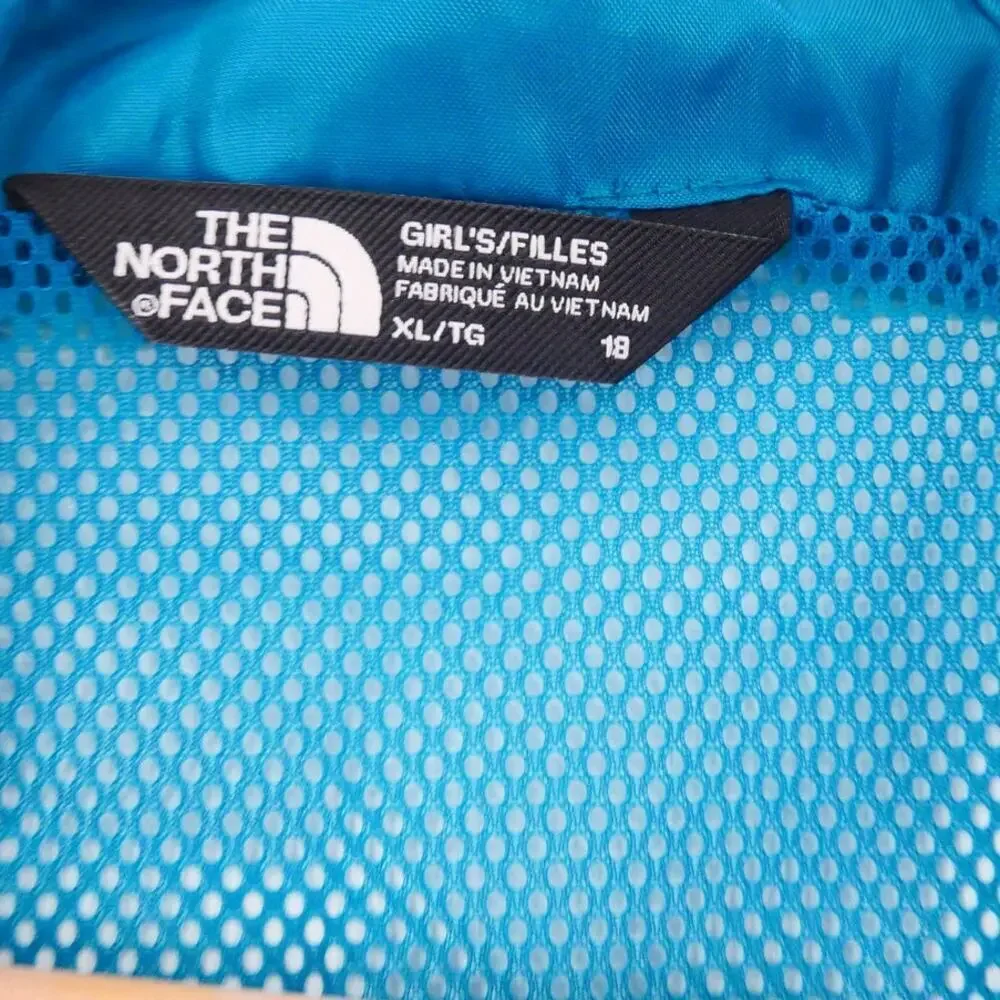 NEW The North Face Girl's 18 XL DryVent Mountain Snapper Parka Deep Lagoon Blue